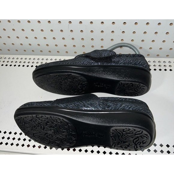 Alegria Lauryn Womens Leather Nursing Work Clogs Size EU 39 US 9 Metallic Blue - Picture 5 of 8